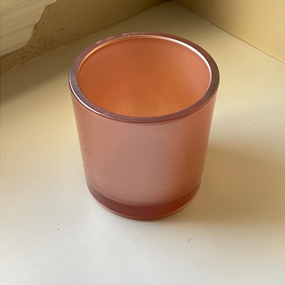 Dusty Rose Glass Vase